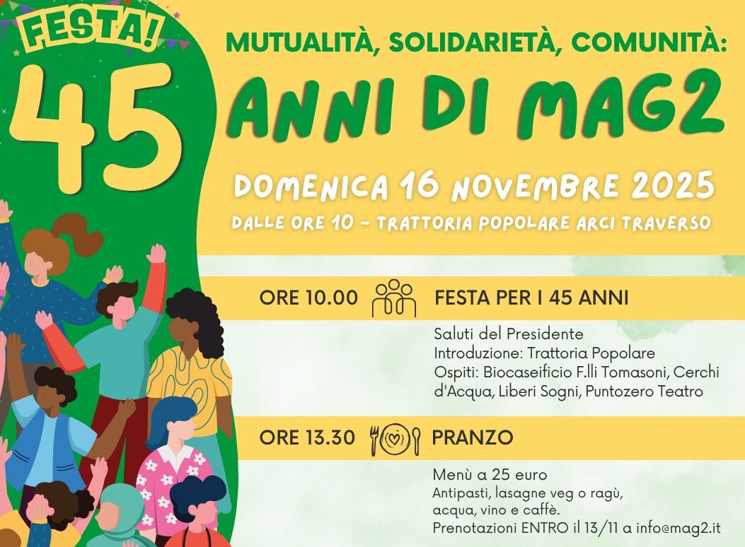 Festa per i 45 anni di MAG2